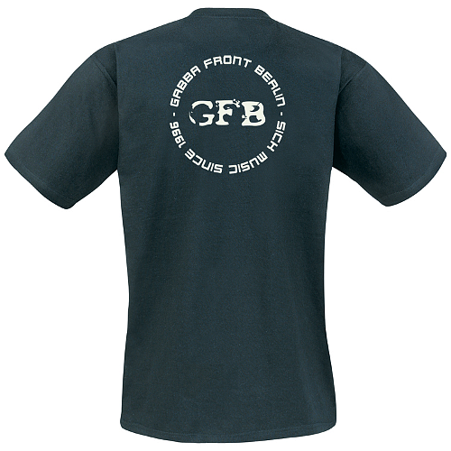 Gabba Front Berlin - T-Shirt - sick music since 1996 - Letter B - Size L